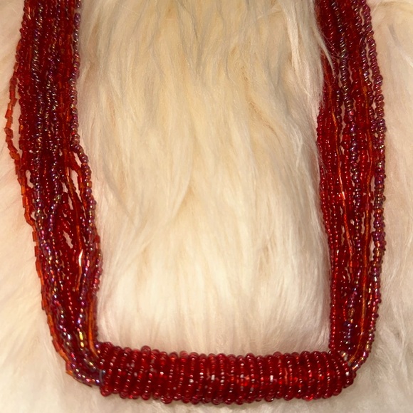 Lariat style multi strand beaded necklace - Picture 11 of 17